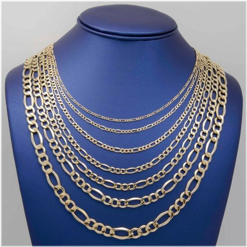 Golden Figaro Necklace with Adjustable Sizing