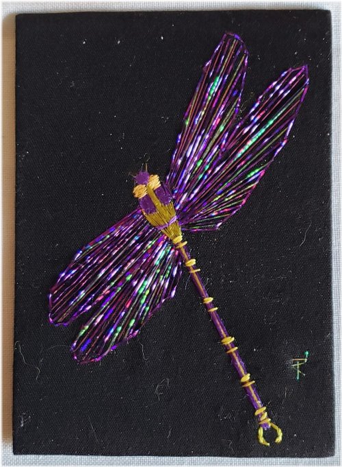 Dragonfly Dream Silk Embroidery by Alexandra Lobban