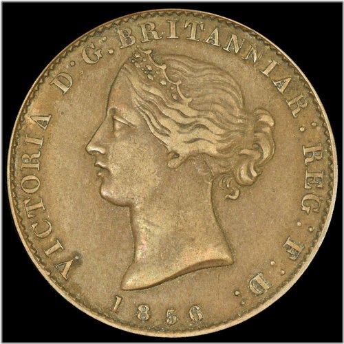 Nova Scotia Halfpenny Token - 1856 XF Extra Fine