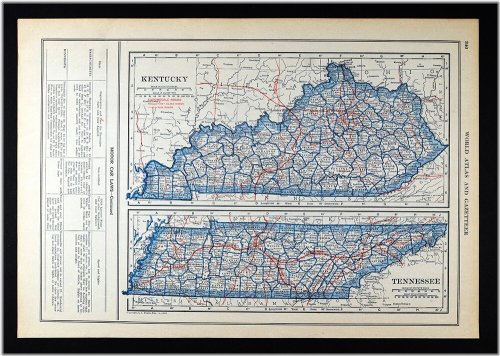 Southern States Road Map of 1919