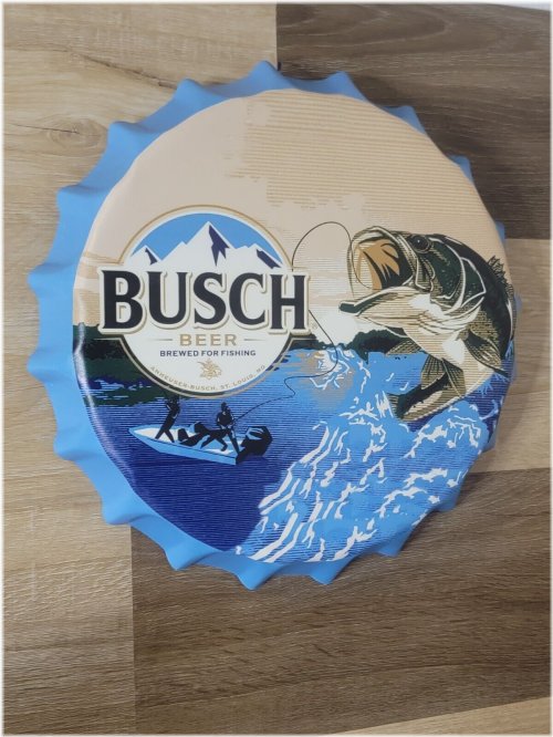 Vintage Fishing Themed Beer Sign