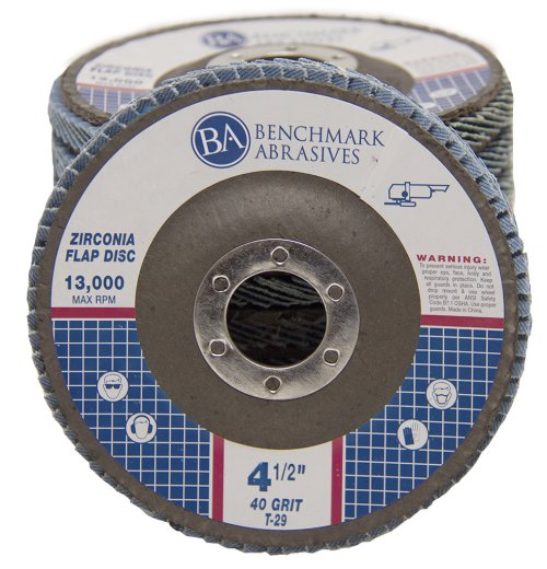 Zirconia Grinding Flap Wheels (40 Grit, 10 Pack)