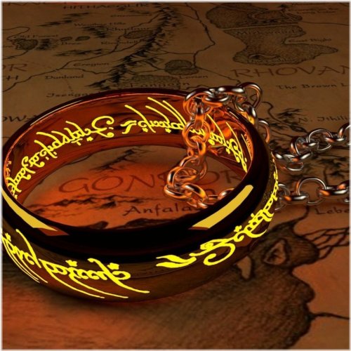 Golden Power Ring Necklace for Men