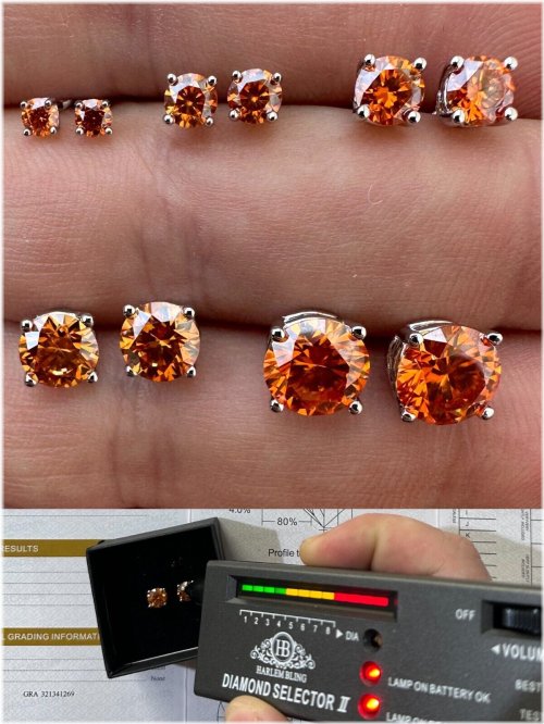 Sunset Sparkle Stud Earrings