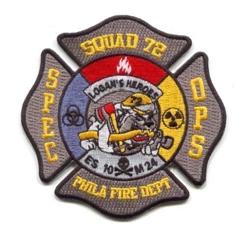 Philadelphia Squad 72 Special Operations Patch - Pennsylvania Firefighter Heritage