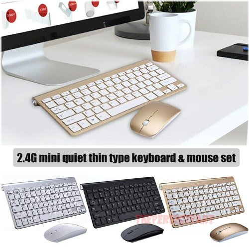 AquaKeys Wireless Keyboard and Mouse Combo for Mac and PC