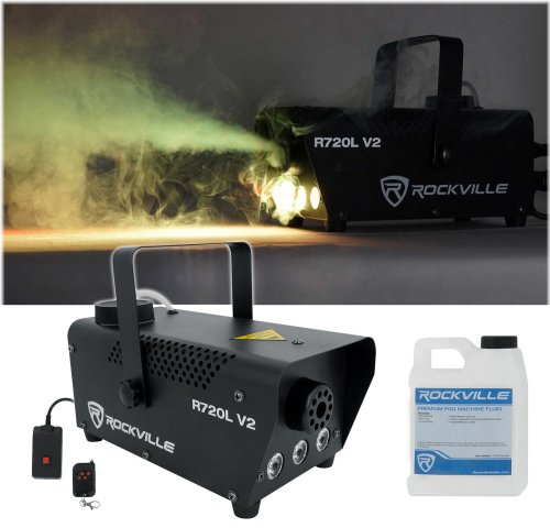 Elements FX Machine with Remote Control, Multi-Color LED, and Fog/Smoke Fluid