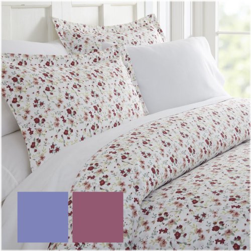 Blossoms Print Duvet Cover Set - Kaycie Gray Collection