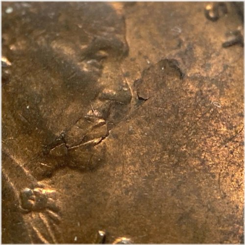 Lincoln Cent Lamination Error - 1912 1C (60758)