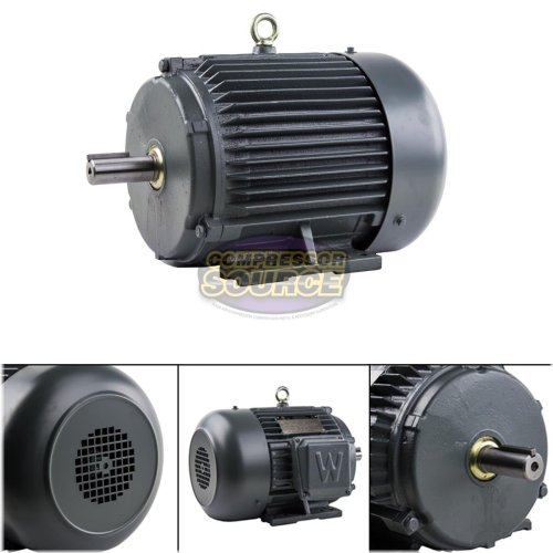 Severe Duty Electric Motor - 5 HP, 3 Phase, 1800 RPM, 184T Frame, TEFC, 230/460 Volt