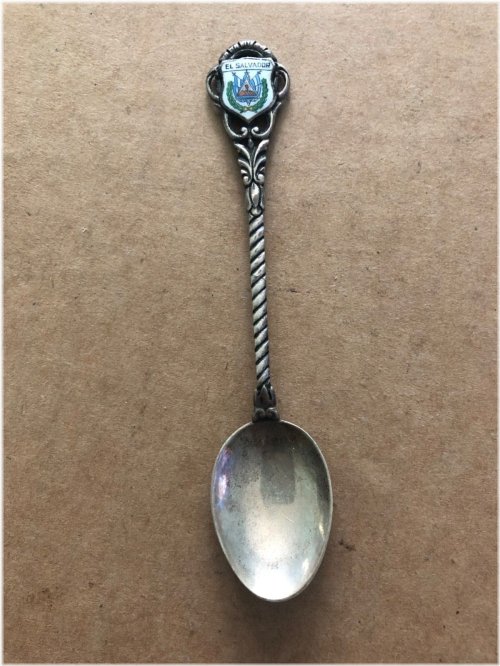 Enamel Elegance 835 Silver Souvenir Spoon