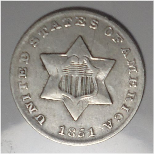1851 XF Silver Trime