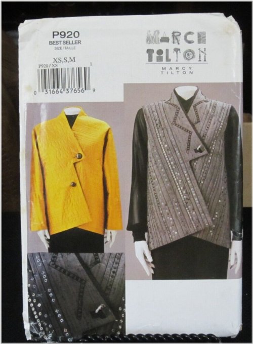 Marcy Tilton Designer Jacket or Vest Pattern