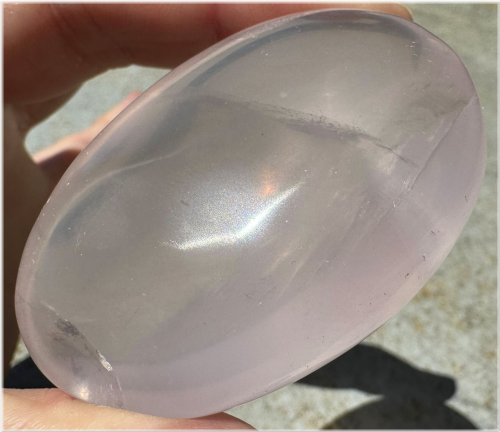 Rose Quartz Gemstone Palm Stone