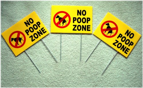 Canine Waste-Free Zone Plaques