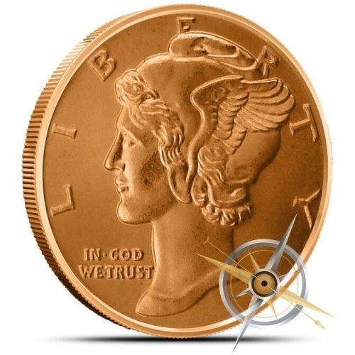 Copper Mercury Coin