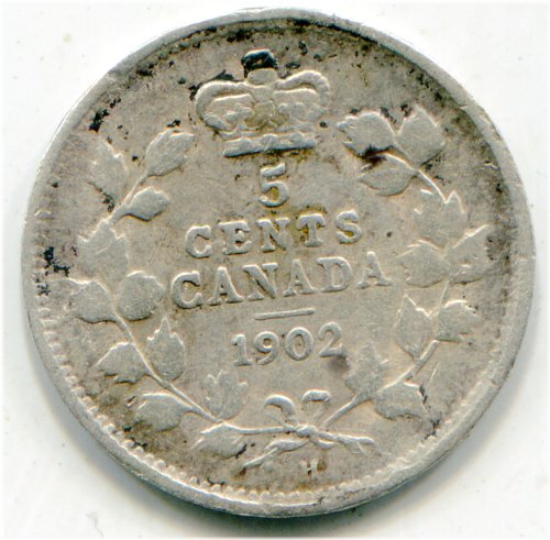 Small 'H' 1902-H Canadian Nickel Lot