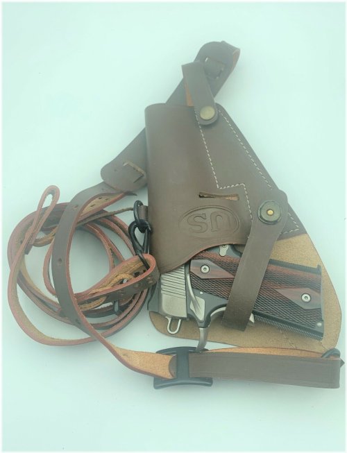 Vintage Leather Shoulder Holster - WWII Era