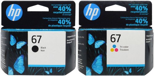 Genuine HP 67 Combo Ink Set - Black & Color