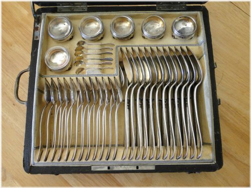 Vienna Silver Flatware Set from Austria-Hungary (1872-1922)