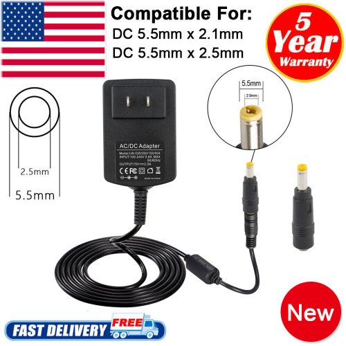 PowerX 15V AC to DC Adapter with 1A/2A Output and Universal Input