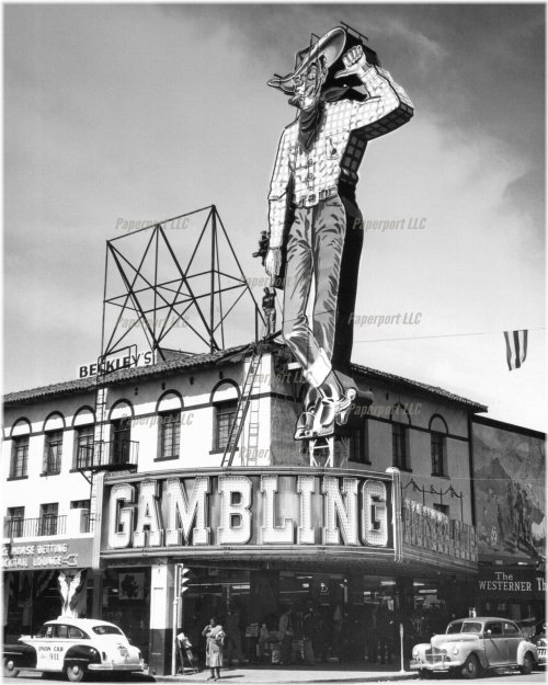 Vintage Las Vegas Pioneer Club Photo Print