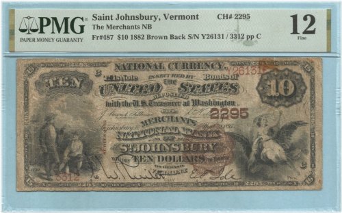 Saint Johnsbury Merchants $10 Banknote