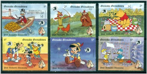 Disney-themed Grenada Grenadines Stamp Set