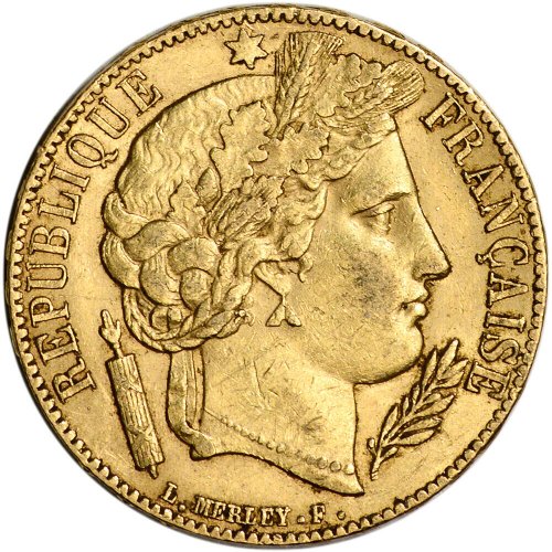 Golden Harvest - French 20 Francs (.1867 oz) - XF/AU - Random Date