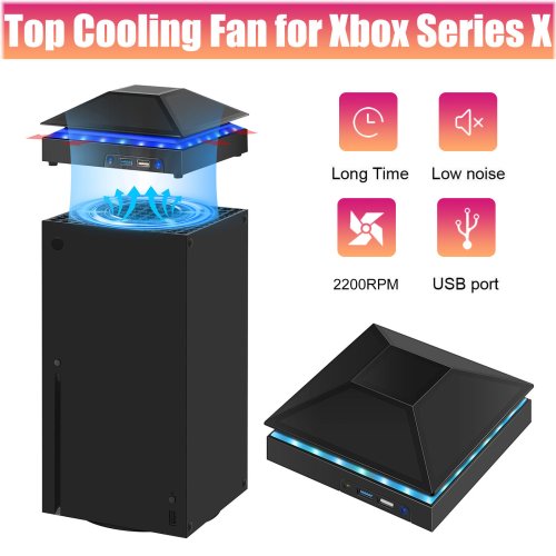 Xbox Series X Chill Fan: Quiet USB RGB Cooling Accessory