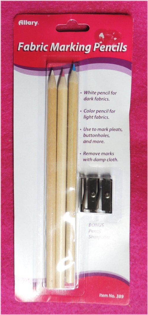 Colorful Fabric Marking Set with Pencil Sharpener