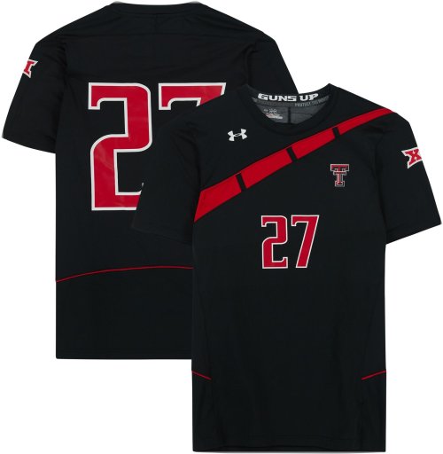 Texas Tech Red Raiders #27 Autographed Black Jersey