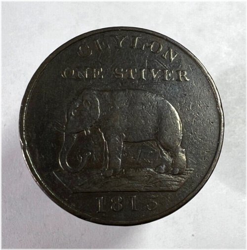 Elephant Stiver of Ceylon, 1815
