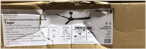 Matte Black Whiskey Barrel Fan