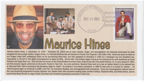 Memorial Tribute Cachets: Maurice Hines