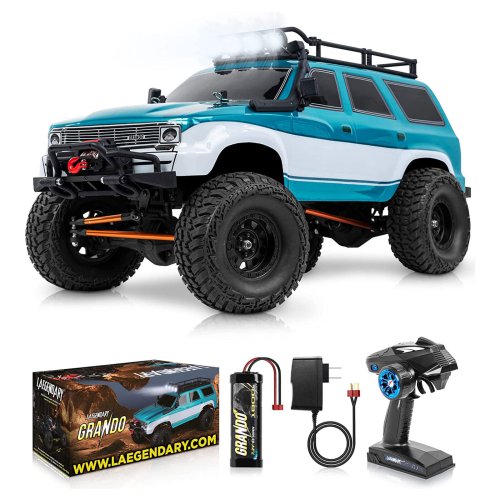 Blue-Green RC Rock Crawler SUV