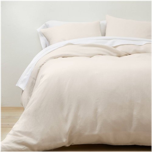 Natural Linen Duvet & Sham Set