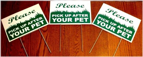 Responsible Pet Owner Reminder Plaque