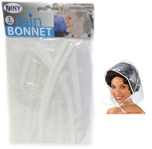 Clear Cap Rain Bonnet - Waterproof Hair Protection Pouch