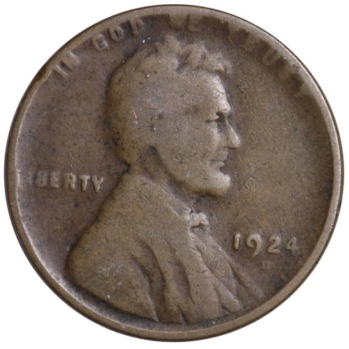 1924-D FULL DATE Lincoln Wheat Cent Penny CULL