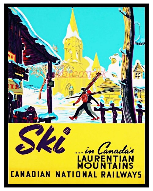 Laurentian Ski Adventure Print