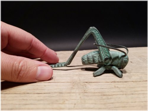 Rustic Brass Hearth Cricket