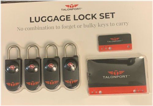 SecurePass Keycard Luggage Locks