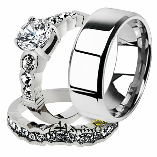 Forever Linked Stainless Steel Ring Set