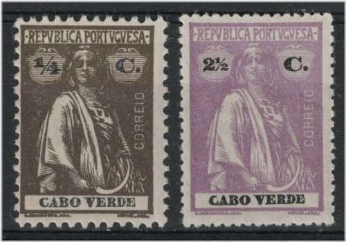 Ceres Stamp Collection from Cape Verde (1914-1926)