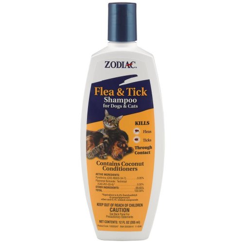 Zodiac Pet Contact-Kill Shampoo for Dogs and Cats - 12 oz