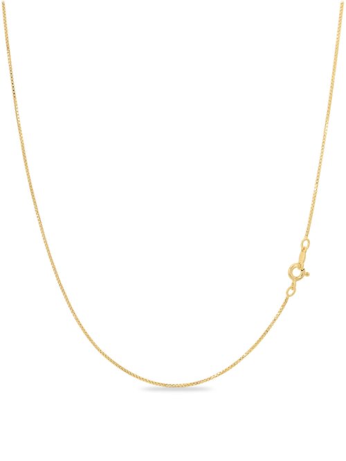 Elegant Gold and Silver Box Chain Necklace