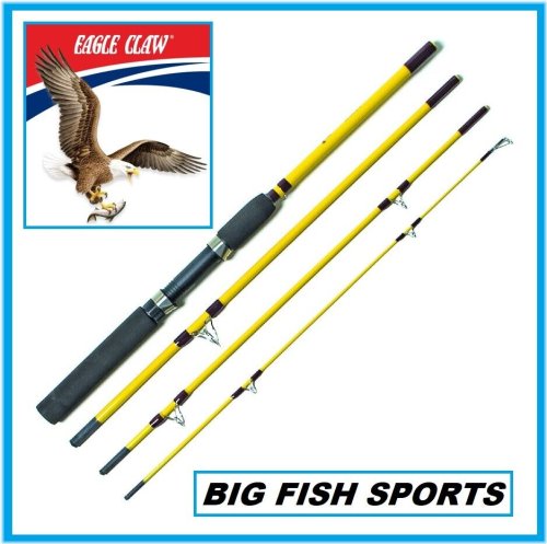 Eagle Claw Pack-It 6'6" Medium Action 4-Piece Rod