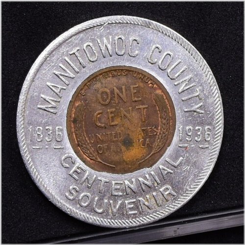 Manitowoc County Centennial Encased Coin