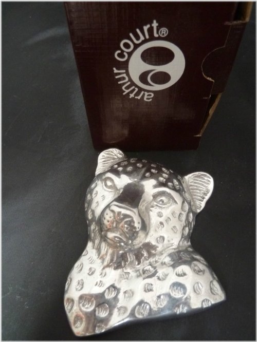 Retro Aluminum Feline Desk Ornament